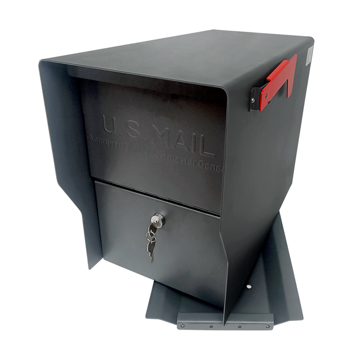 D27-G - Secure Curbside Locking Mailbox for Packages, Dark Gray