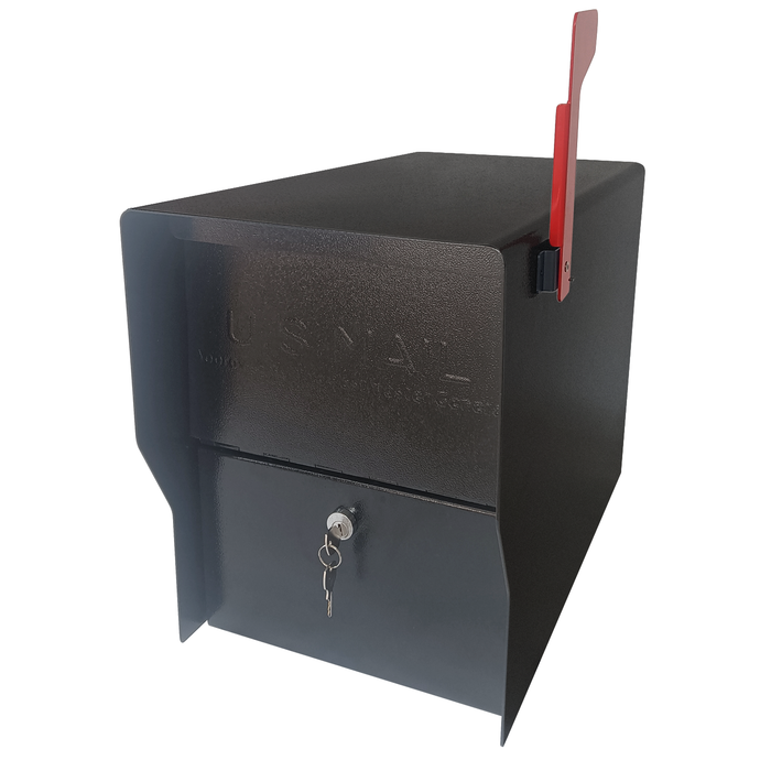 D27-H - Secure Curbside Locking Mailbox for Packages, Black