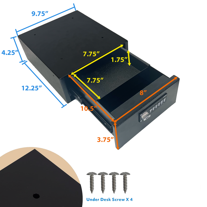 G6H - Under Desk Heavy Duty Steel Safe