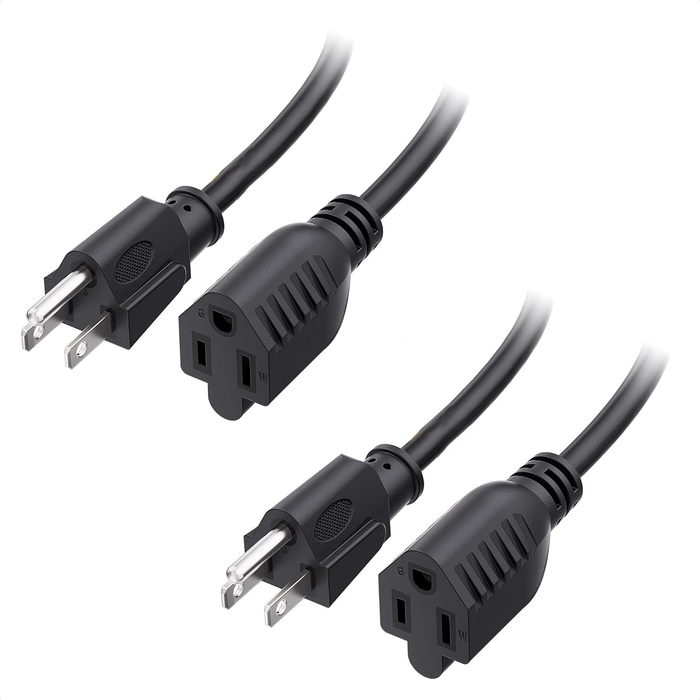 2-Pack Extension Cords for Charging Carts